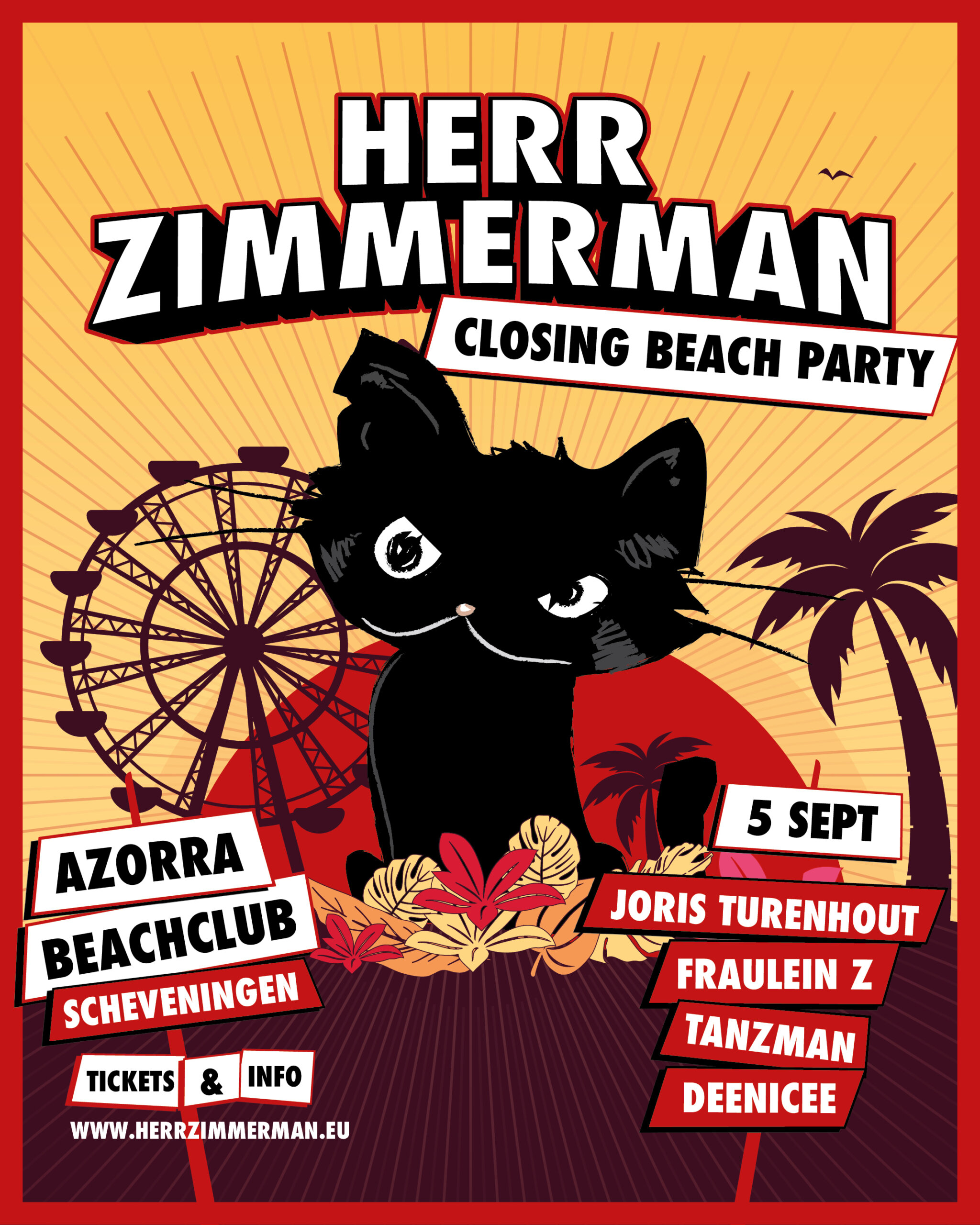 SUMMER CLOSING BEACH PARTY! - HERR ZIMMERMAN - FRIDAY 5 SEPTEMBER