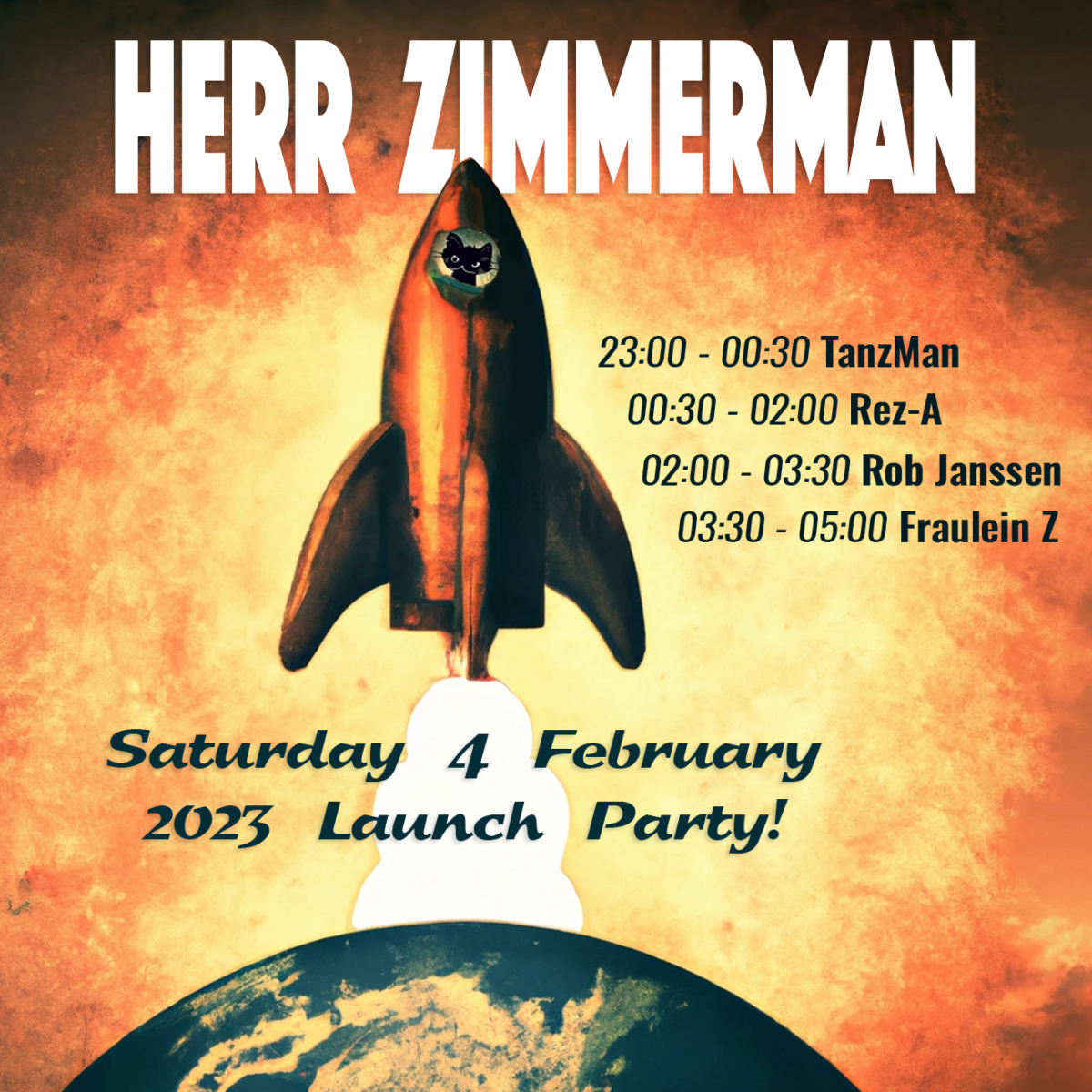 HERR ZIMMERMAN LAUNCH PARTY!