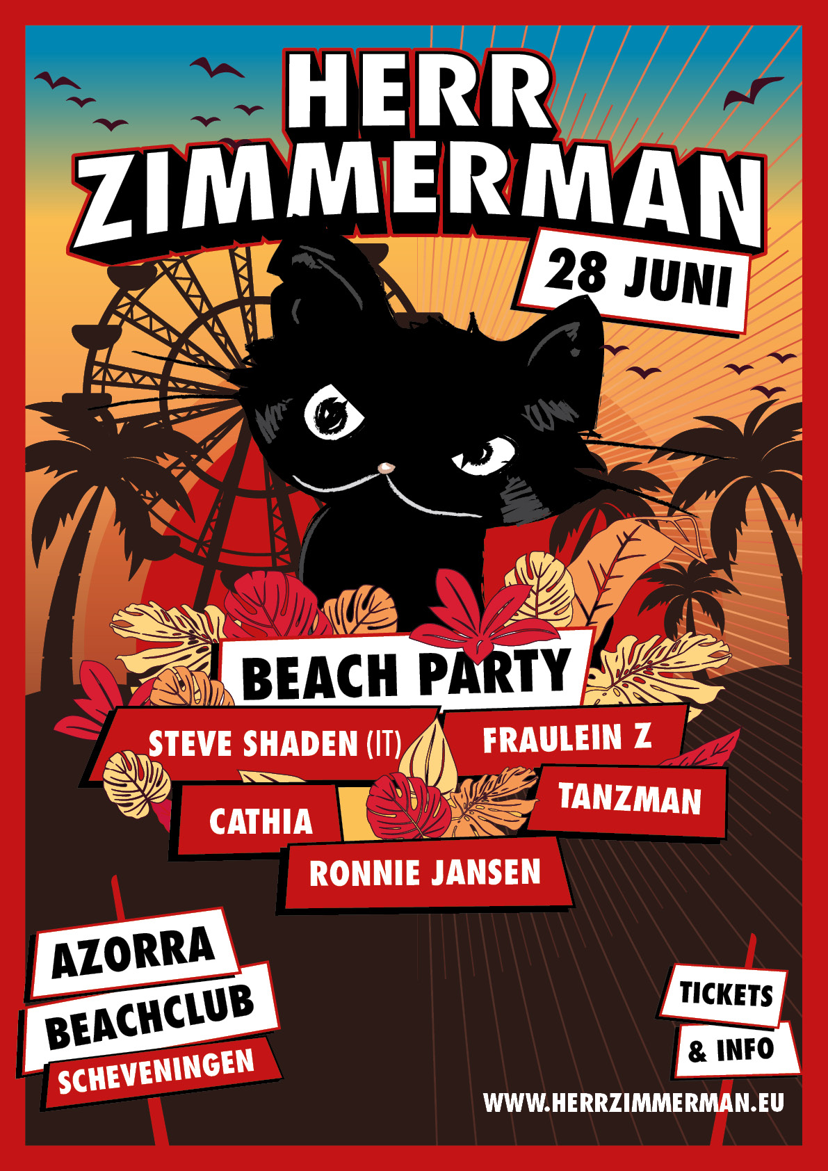HERR ZIMMERMAN BEACH PARTY! - ZA. 28 JUNI