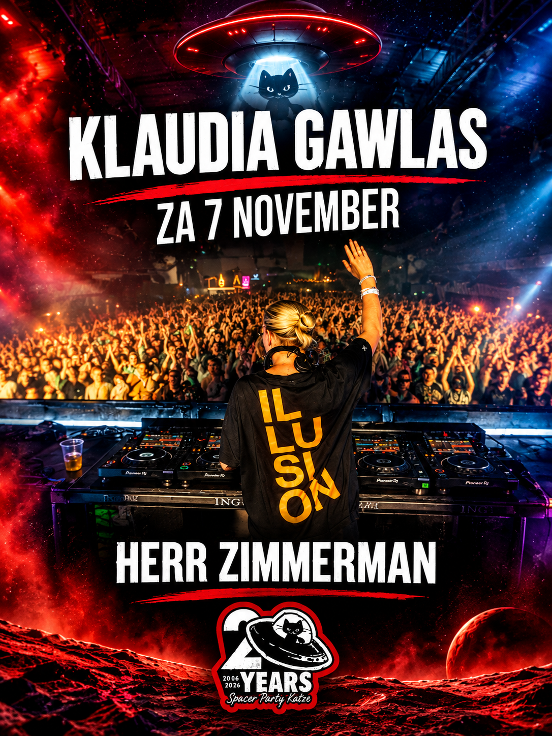 KLAUDIA GAWLAS at HERR ZIMMERMAN 20 YEARS PARTY IN ROTTERDAM